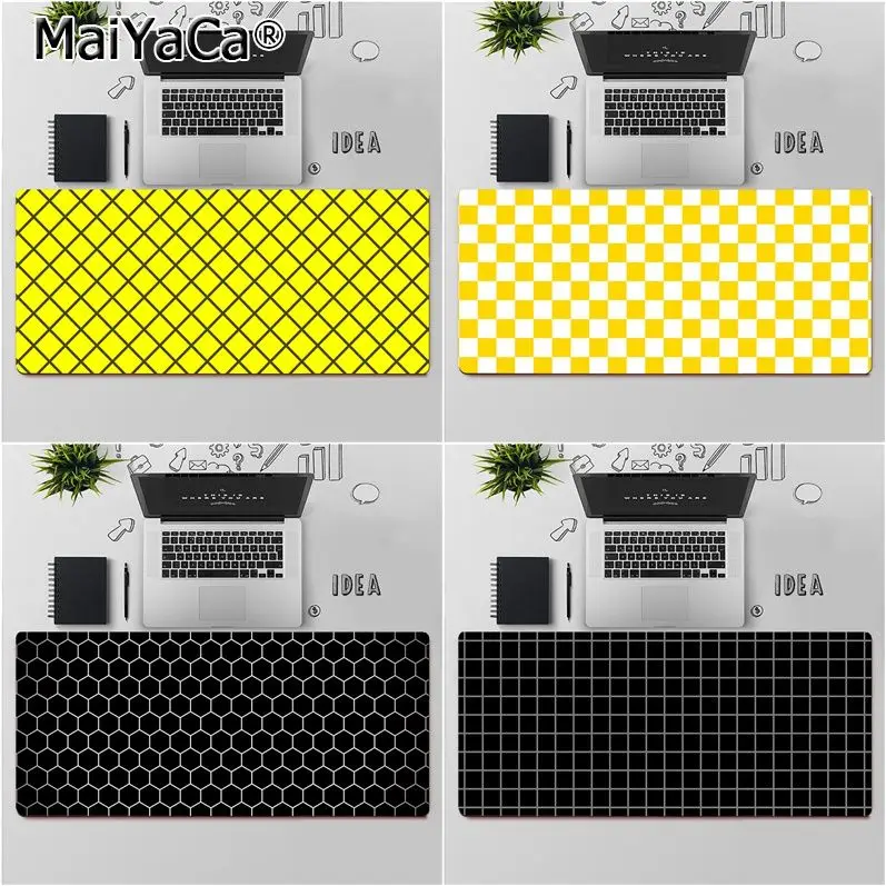 Maiyaca Top Quality Black white Yellow Grid Customized laptop Gaming mouse pad Free Shipping Large Mouse Pad Keyboards Mat
Maiyaca Top Quality Black white Yellow Grid Customized laptop Gaming mouse pad Free Shipping Large Mouse Pad Keyboards Mat