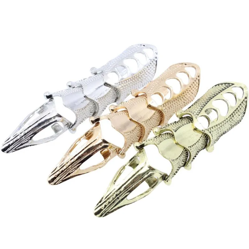 Cool Men Boys Punk Gothic Rock Scroll Joint Armor Knuckle Metal Full Finger Rings Gold Cospaly DIY Rings
Cool Men Boys Punk Gothic Rock Scroll Joint Armor Knuckle Metal Full Finger Rings Gold Cospaly DIY Rings