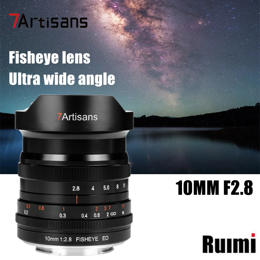 7artisans 10mm F2.8 Full Frame Ultra wide angle fisheye Lens for Sony E /Canon RF /NikonZ /Sigma Panasonic Leica L Mount Cameras
7artisans 10mm F2.8 Full Frame Ultra wide angle fisheye Lens for Sony E /Canon RF /NikonZ /Sigma Panasonic Leica L Mount Cameras