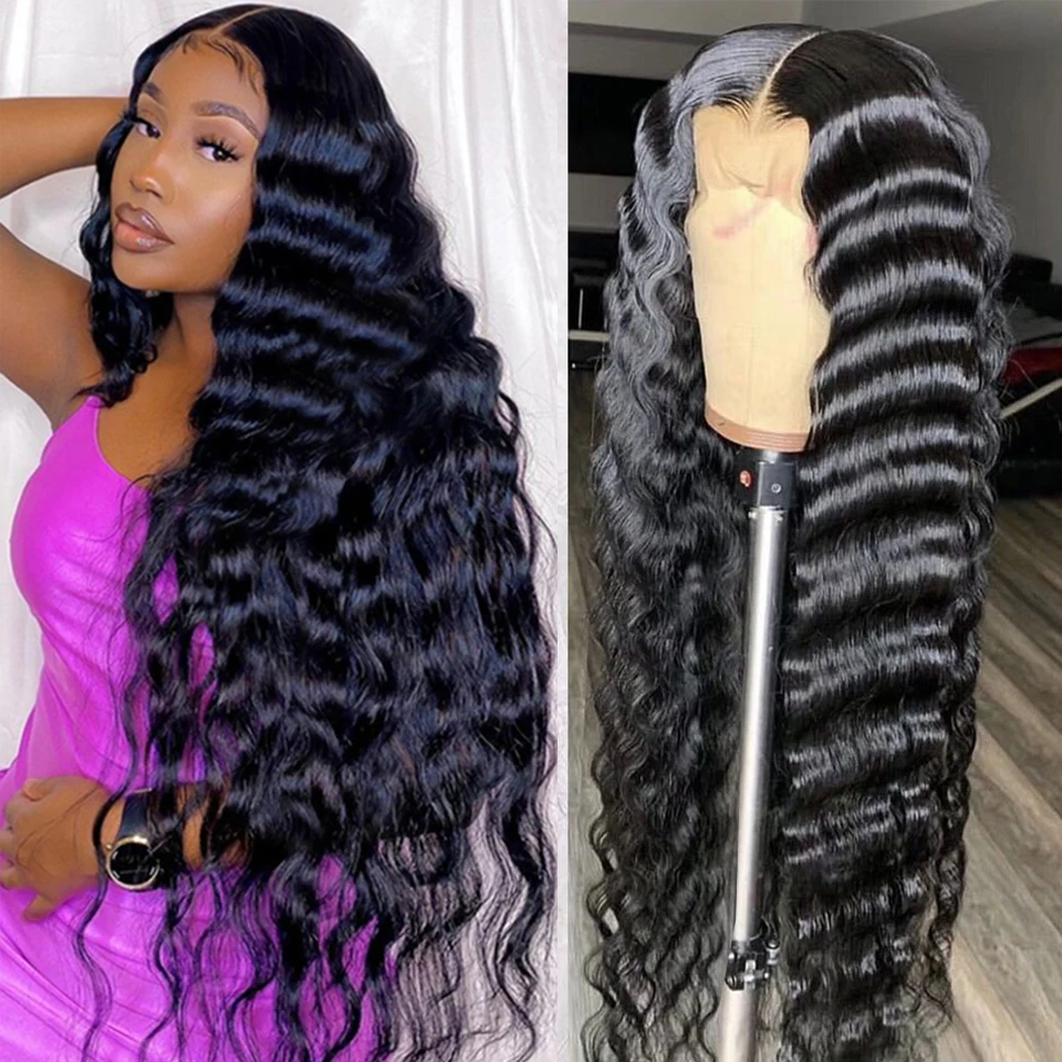 Loose Deep Wave Wig 13x4 Transparent Lace Frontal Wigs Indian Loose Wave Wigs Pre Plucked Lace Front Human Hair Wigs
Loose Deep Wave Wig 13x4 Transparent Lace Frontal Wigs Indian Loose Wave Wigs Pre Plucked Lace Front Human Hair Wigs