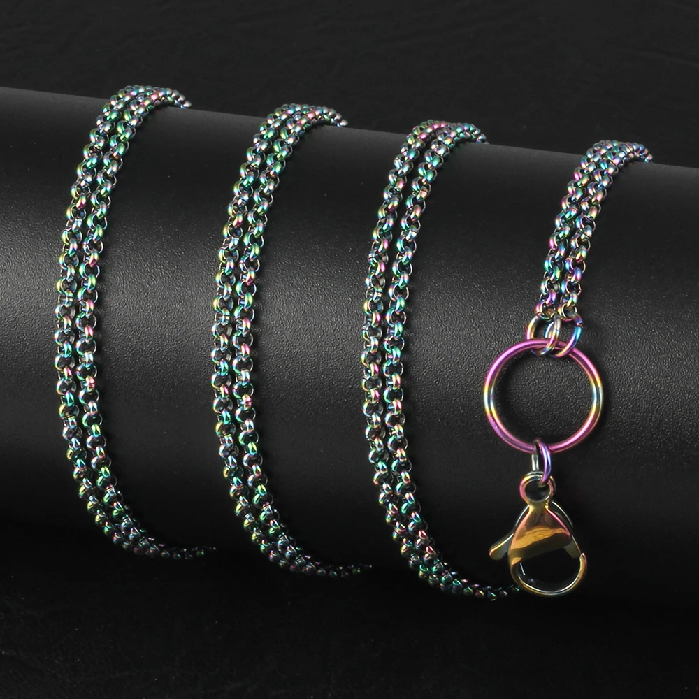 10PCS/lot 32inches (80cm) 316L Stainless Steel 2.3mm Rolo Chain for Floating Locket/Pendant Wholesale Jewelry
10PCS/lot 32inches (80cm) 316L Stainless Steel 2.3mm Rolo Chain for Floating Locket/Pendant Wholesale Jewelry