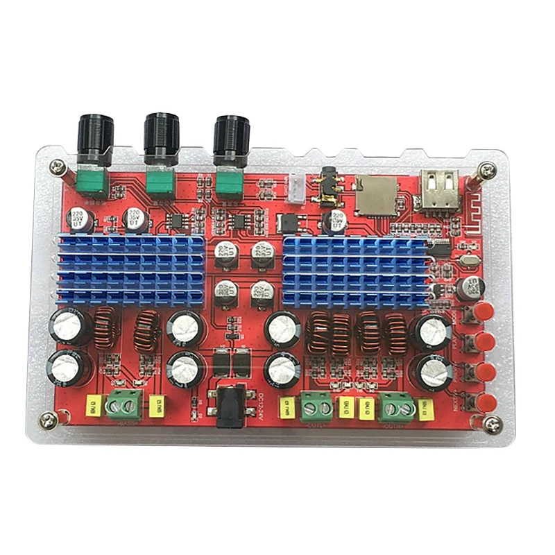 XH-M560 2,1 плата цифрового усилителя мощности TPA3116D2 60Wx2 + 100 Вт Плата усилителя высокой мощности с интерфейсом U-диска TF-карты
XH-M560 2,1 плата цифрового усилителя мощности TPA3116D2 60Wx2 + 100 Вт Плата усилителя высокой мощности с интерфейсом U-диска TF-карты
