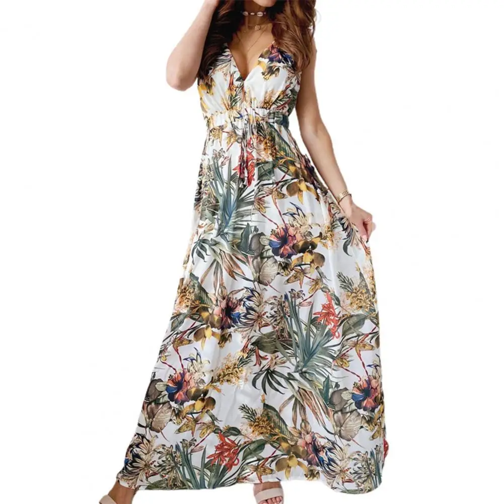 50% Hot Sales Bohemian Women Dress Deep V Neck Backless Leaf Floral Print Sleeveless Maxi Dress Streetwear for Party
50% Hot Sales Bohemian Women Dress Deep V Neck Backless Leaf Floral Print Sleeveless Maxi Dress Streetwear for Party