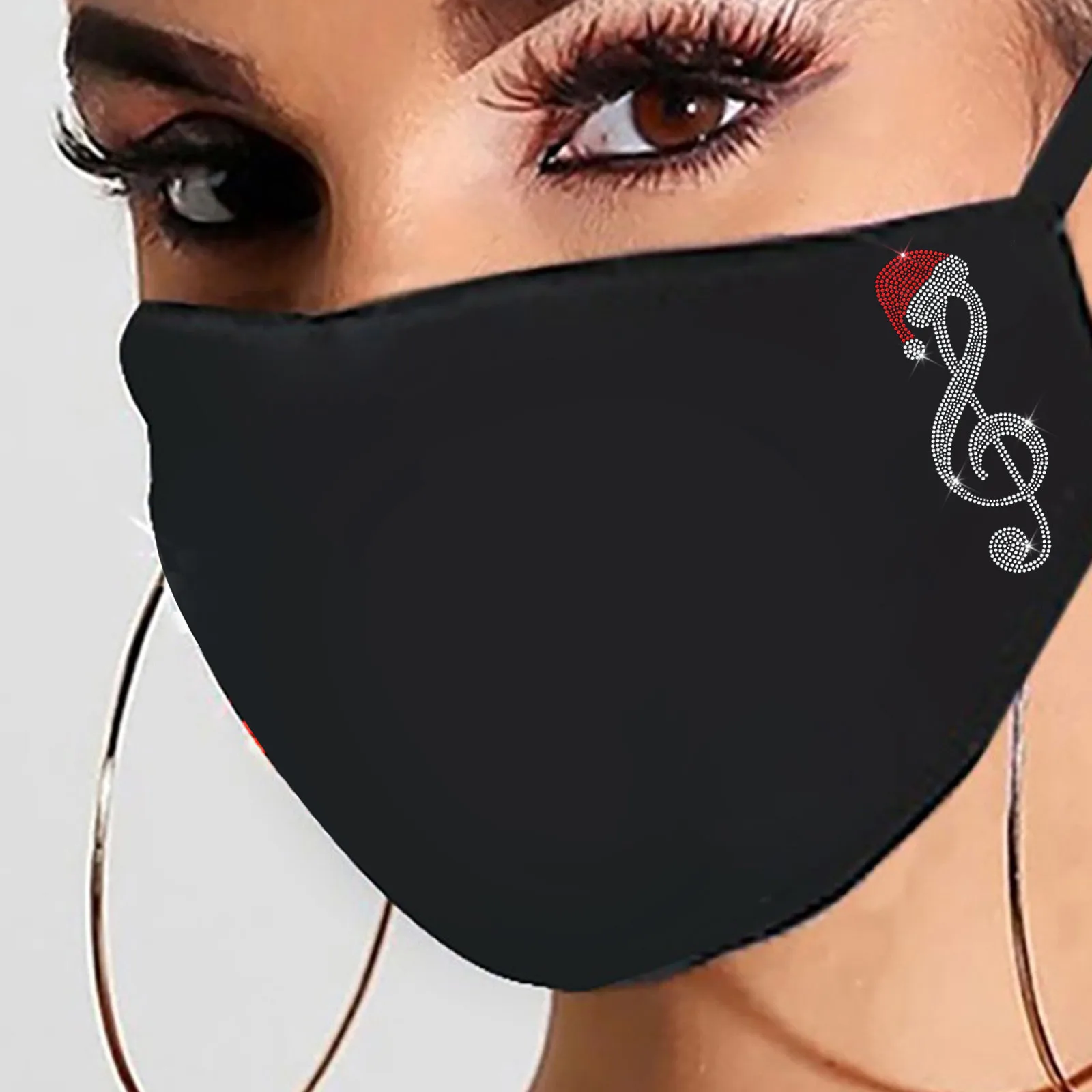 Christmas Women Black Masks Washable Reusable Outdoor Drill Breathable Fashion Ice Cotton Windproof Mask Mouth Caps Washable
Christmas Women Black Masks Washable Reusable Outdoor Drill Breathable Fashion Ice Cotton Windproof Mask Mouth Caps Washable
