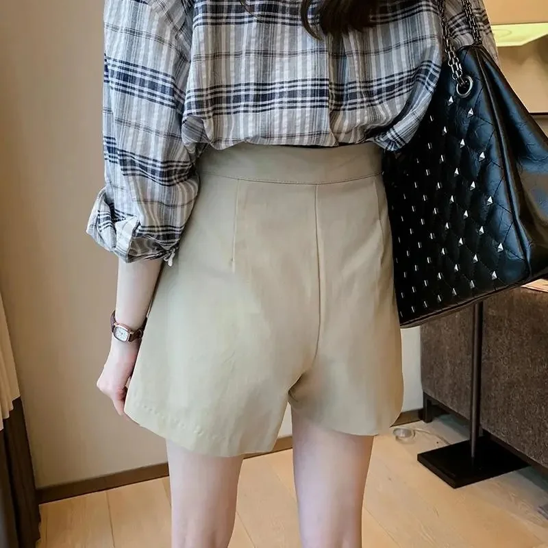 Shorts Women Summer Knee-length Office Ladies Simple Fashion All-match High Waist A-line Solid Harajuku Baggy Casual Short
Shorts Women Summer Knee-length Office Ladies Simple Fashion All-match High Waist A-line Solid Harajuku Baggy Casual Short