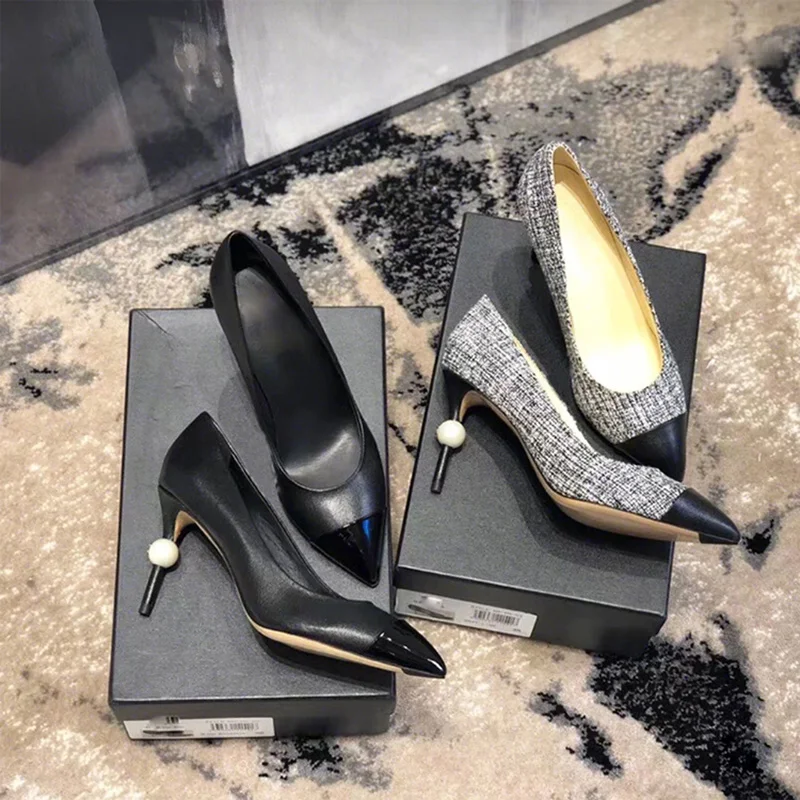 2020 Hot Sales Rome Single Shoes Thin High Heels Pumps Pearl Genuine Leather Party Dress Women Shoes Desginer Luxury Brand New
2020 Hot Sales Rome Single Shoes Thin High Heels Pumps Pearl Genuine Leather Party Dress Women Shoes Desginer Luxury Brand New