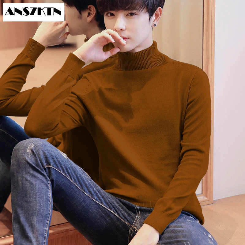 ANSZKTN New Arrivals New Autumn Winter Men'S Sweater Men's Turtleneck Solid Color Casual Sweater Men Slim Fit Long SleeveSweater 
ANSZKTN New Arrivals New Autumn Winter Men'S Sweater Men's Turtleneck Solid Color Casual Sweater Men Slim Fit Long SleeveSweater