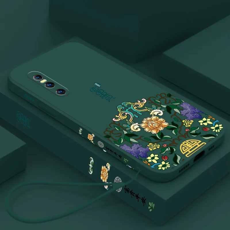 Chinese Auspicious Retro Palace Soft Gel Liquid Silicone Phone Cases For VIVO X27 Casing With Phone Straps
Chinese Auspicious Retro Palace Soft Gel Liquid Silicone Phone Cases For VIVO X27 Casing With Phone Straps