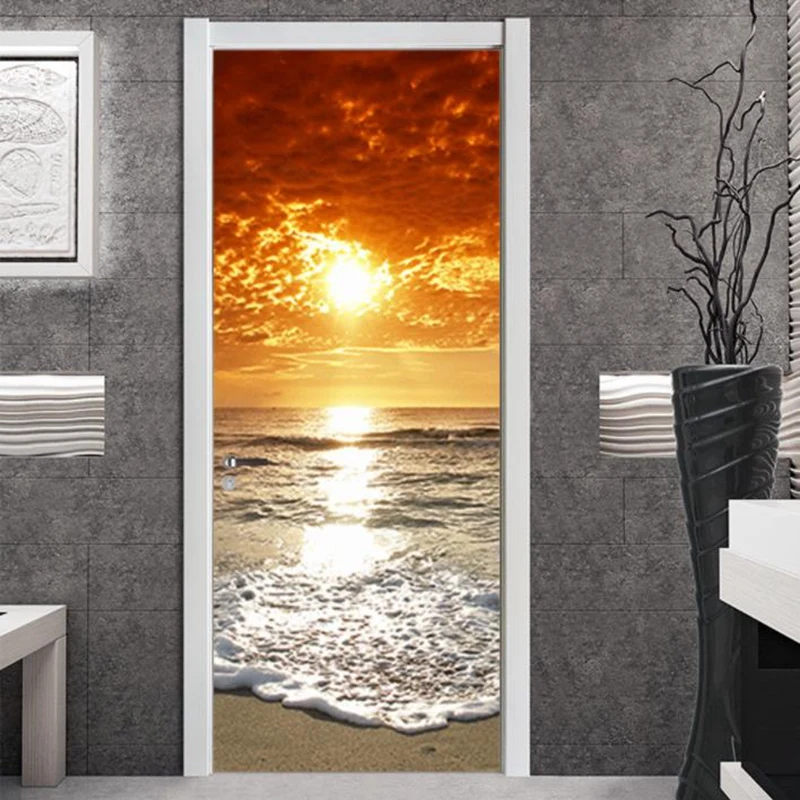 3D Sunset Seascape Door Sticker 90X200cm Self Adhesive Wallpaper DIY Renovation Waterproof Poster For Bedroom Bathroom
3D Sunset Seascape Door Sticker 90X200cm Self Adhesive Wallpaper DIY Renovation Waterproof Poster For Bedroom Bathroom