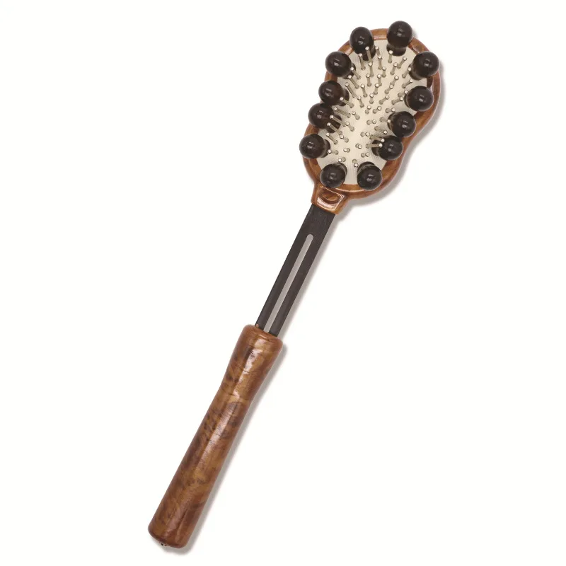 Elasticity Double Headed Wood Massage Ball Bearing Healthy Meridian Beat Back Hammer Hand-Held Massage Stick
Elasticity Double Headed Wood Massage Ball Bearing Healthy Meridian Beat Back Hammer Hand-Held Massage Stick