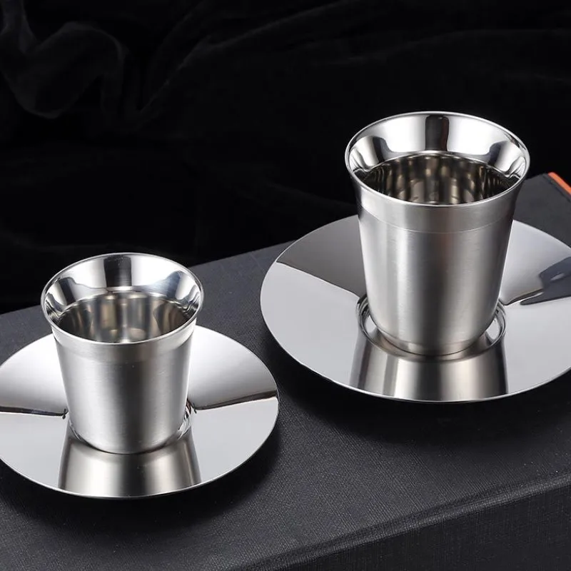 86ML/160ML Coffee Cup Double-layer Stainless Steel 304 Easy Clean Ins Coffee Mug Nespresso Cups Kitchen Drinkware
86ML/160ML Coffee Cup Double-layer Stainless Steel 304 Easy Clean Ins Coffee Mug Nespresso Cups Kitchen Drinkware