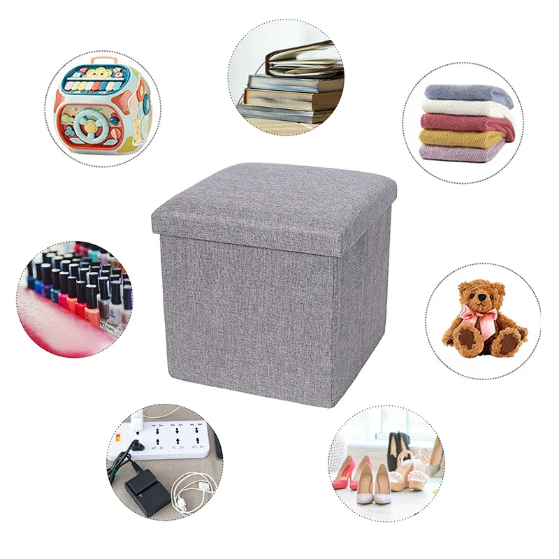 New Simple Fabric Storage Storage Stool Folding Shoe Bench Footstool Can Sit With Lid Storage Box Stool 30*30*30cm/40*25*25cm 
New Simple Fabric Storage Storage Stool Folding Shoe Bench Footstool Can Sit With Lid Storage Box Stool 30*30*30cm/40*25*25cm