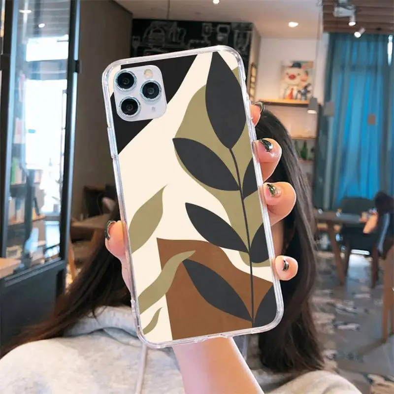 Art Retro Abstract Geometry leaves Phone Case Transparent for iPhone 6 7 8 11 12 s mini pro X XS XR MAX Plus
Art Retro Abstract Geometry leaves Phone Case Transparent for iPhone 6 7 8 11 12 s mini pro X XS XR MAX Plus