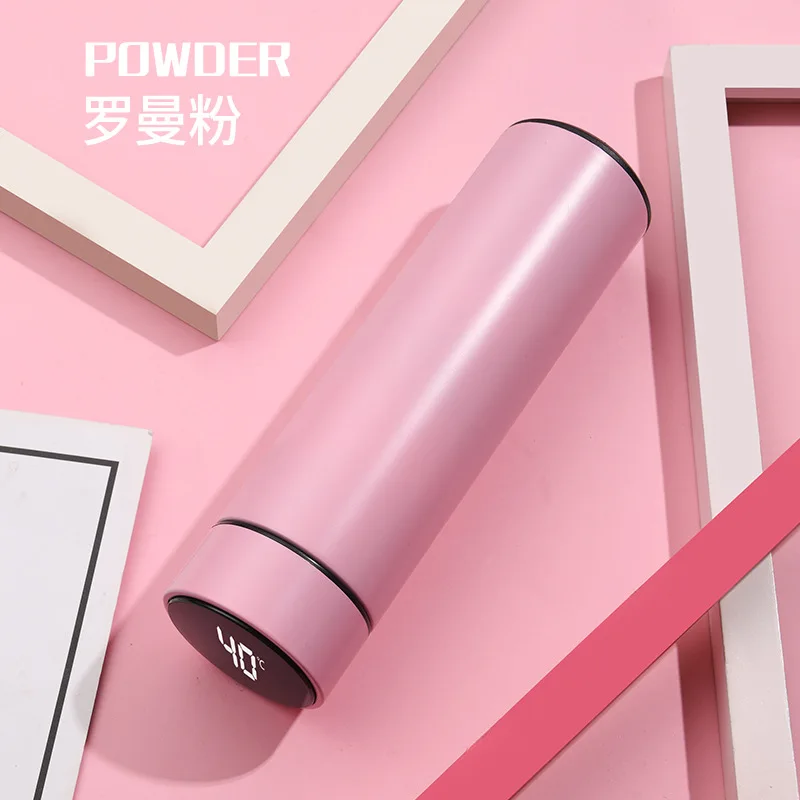 Smart Insulation Cup Pink Female Student Portable Water Cups Creative Trend Mass Simple Temperature Business Tea Cup 500ML
Smart Insulation Cup Pink Female Student Portable Water Cups Creative Trend Mass Simple Temperature Business Tea Cup 500ML