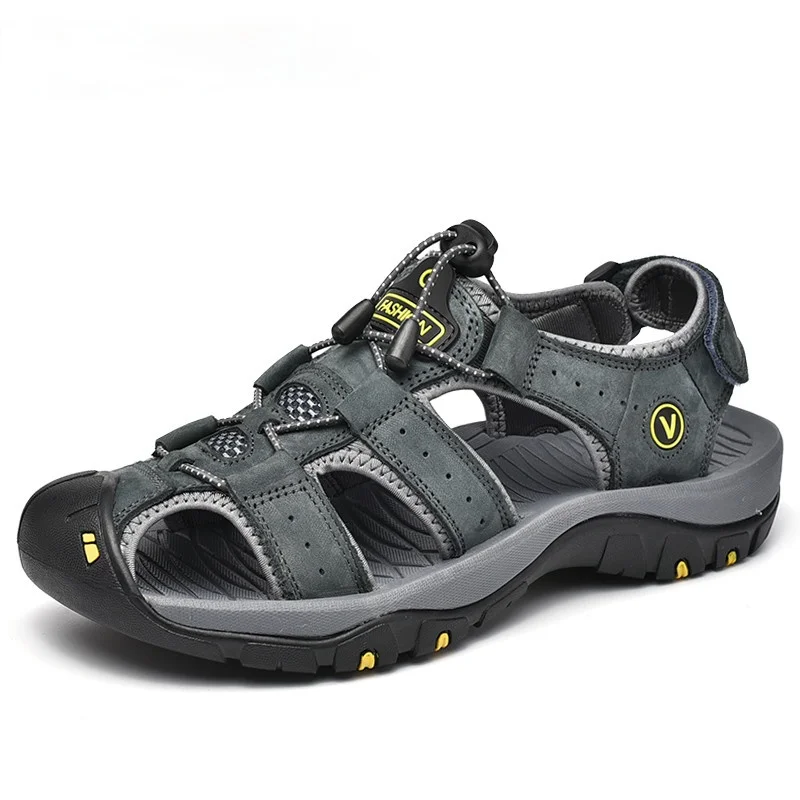 2021 Genuine Leather Men Shoes Summer New Large Size Men's Sandals Men Sandals Fashion Sandals Slippers Big Size 38-47
2021 Genuine Leather Men Shoes Summer New Large Size Men's Sandals Men Sandals Fashion Sandals Slippers Big Size 38-47
