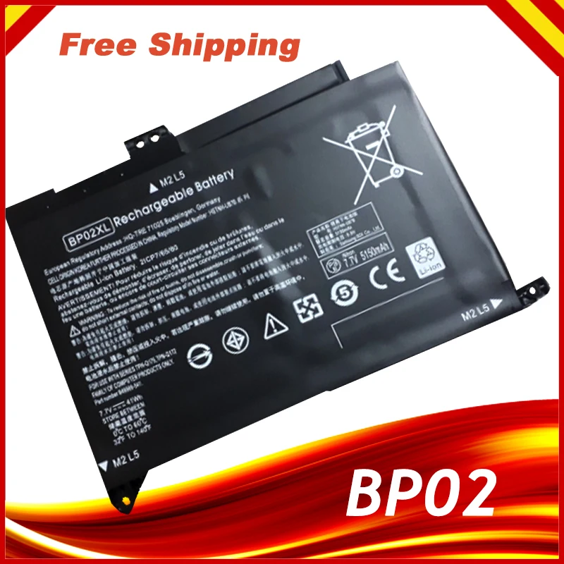 7,7 В 41wh 5150mAh лаптоп с Батарея BP02XL для струйного принтера HP Pavilion ПК 15 15-AU 849909-850 (F9-21) 849569-421 HSTNN-LB7H BP02041XL
7,7 В 41wh 5150mAh лаптоп с Батарея BP02XL для струйного принтера HP Pavilion ПК 15 15-AU 849909-850 (F9-21) 849569-421 HSTNN-LB7H BP02041XL