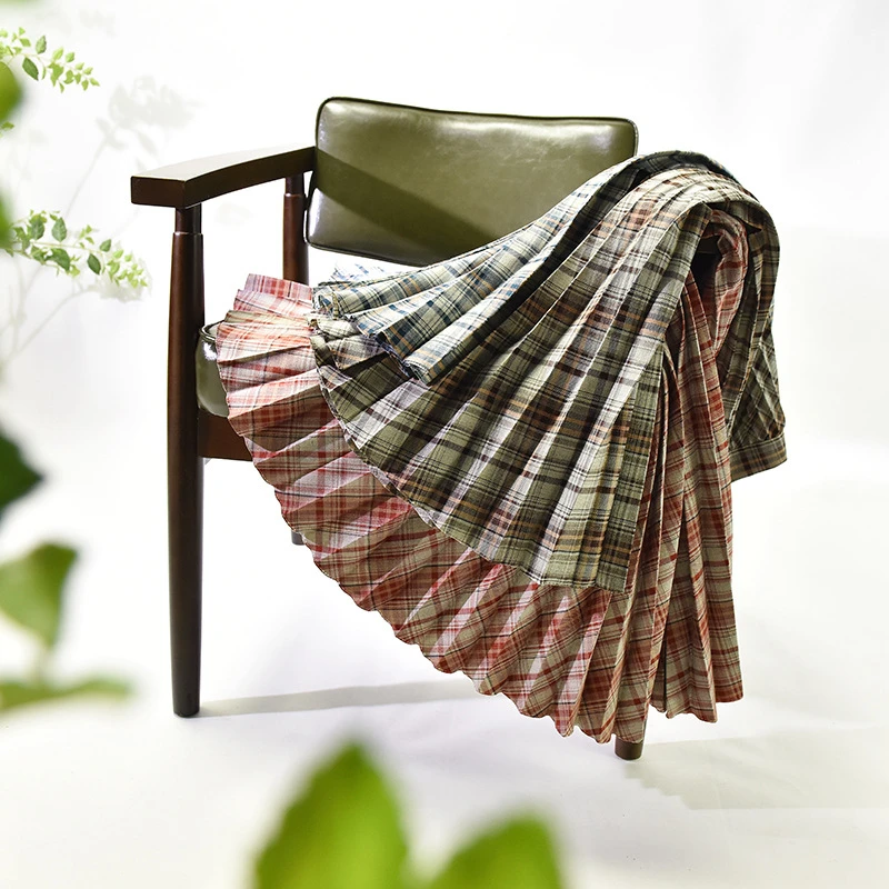 High quality Spring Plaid Skirt Long Pleated Skirts Women 2021 Top Brand Female Saias Midi Faldas Vintage Women Midi Skirt Femme
High quality Spring Plaid Skirt Long Pleated Skirts Women 2021 Top Brand Female Saias Midi Faldas Vintage Women Midi Skirt Femme