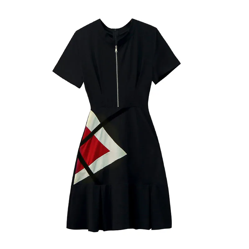 EHQAXIN Summer Plus Size Women's Stitching Dress Fashion Pattern Zipper Short-Sleeved Pleated Dress Female Casual Style M-4XL
EHQAXIN Summer Plus Size Women's Stitching Dress Fashion Pattern Zipper Short-Sleeved Pleated Dress Female Casual Style M-4XL