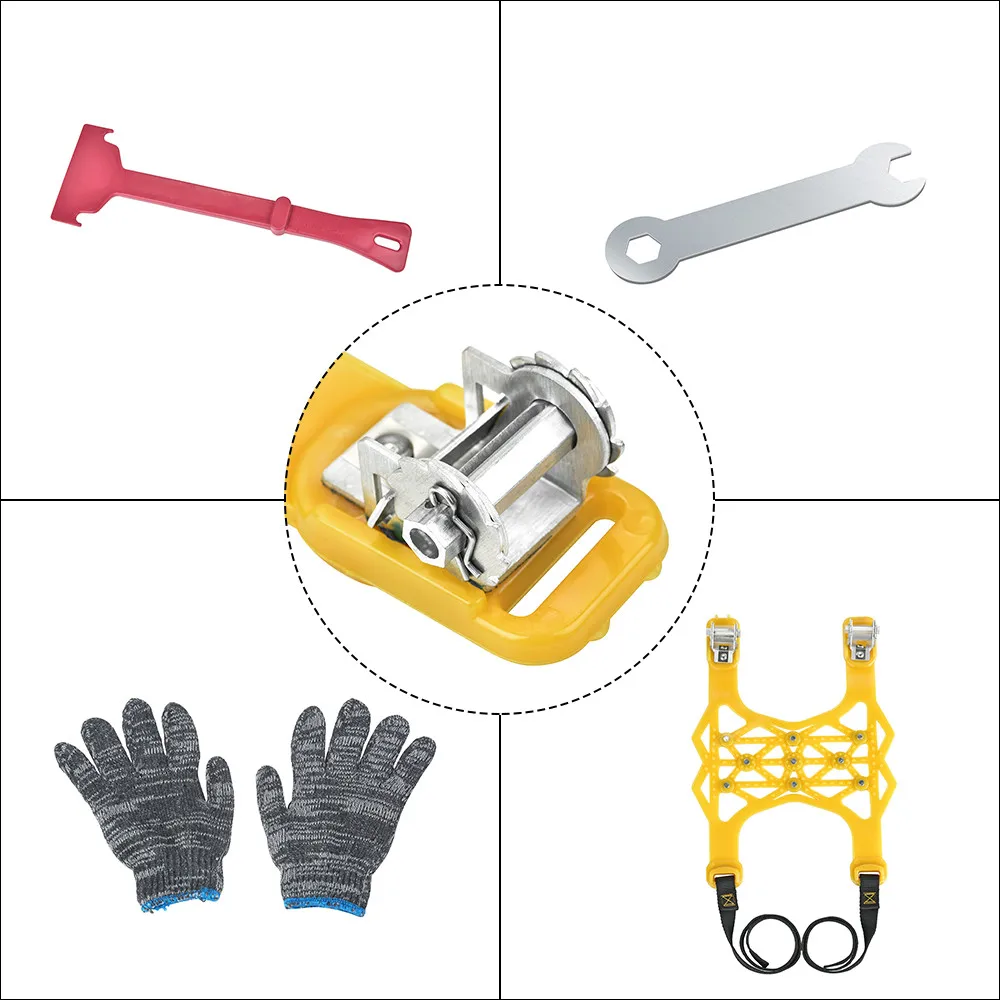 EU Stock Universal Tire Chains 6Pcs Anti-Skid Snow Chains Portable Easy to Mount Emergency Traction Car Snow Width 165-285mm 
EU Stock Universal Tire Chains 6Pcs Anti-Skid Snow Chains Portable Easy to Mount Emergency Traction Car Snow Width 165-285mm