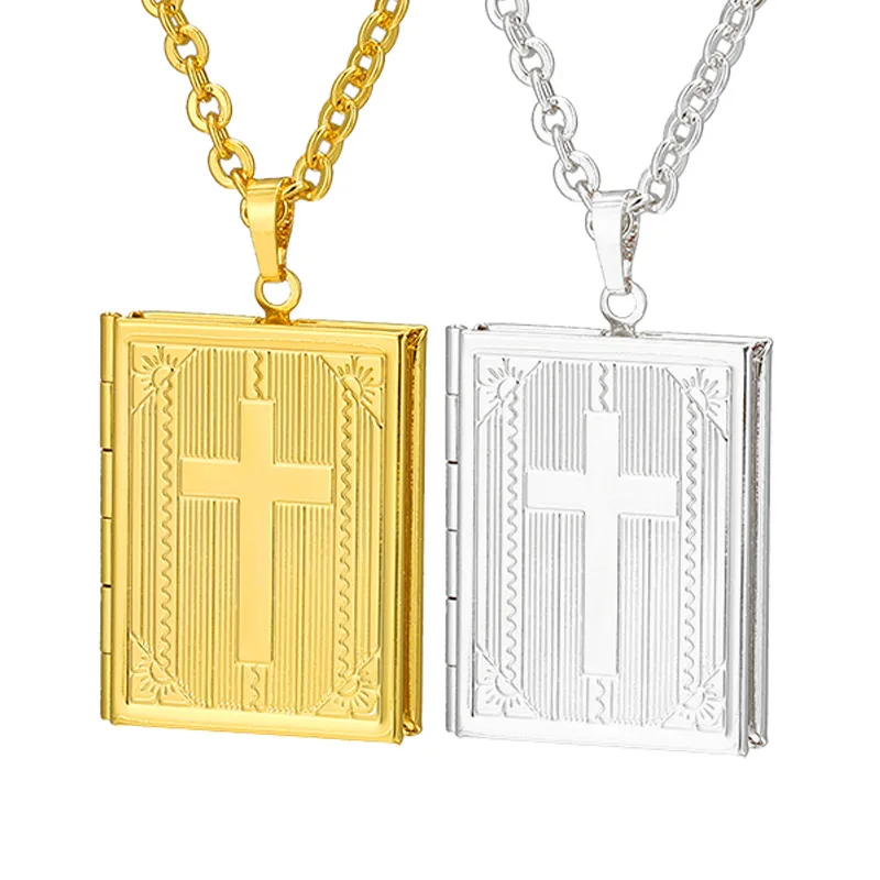 2021 New Fashion 18k Gold Cross Pendant Necklace Religious Jesus Cross DIY Photo Box Couple Jewelry Christmas Easter Gift
2021 New Fashion 18k Gold Cross Pendant Necklace Religious Jesus Cross DIY Photo Box Couple Jewelry Christmas Easter Gift