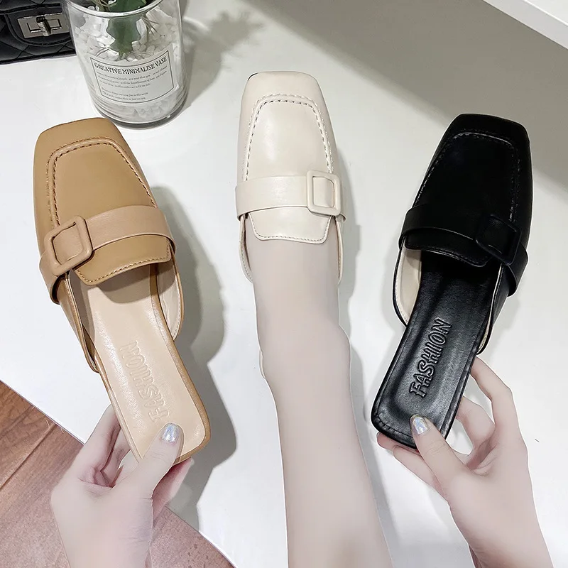 Women's half slippers and half slippers