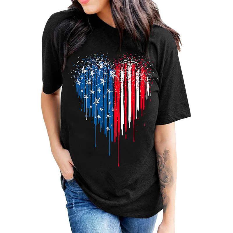 2021 New Women's T-Shirt Star Pattern Short-Sleeved Cotton Fashion Blouse Suitable For Daily Summer Streetwear Harajuku
2021 New Women's T-Shirt Star Pattern Short-Sleeved Cotton Fashion Blouse Suitable For Daily Summer Streetwear Harajuku