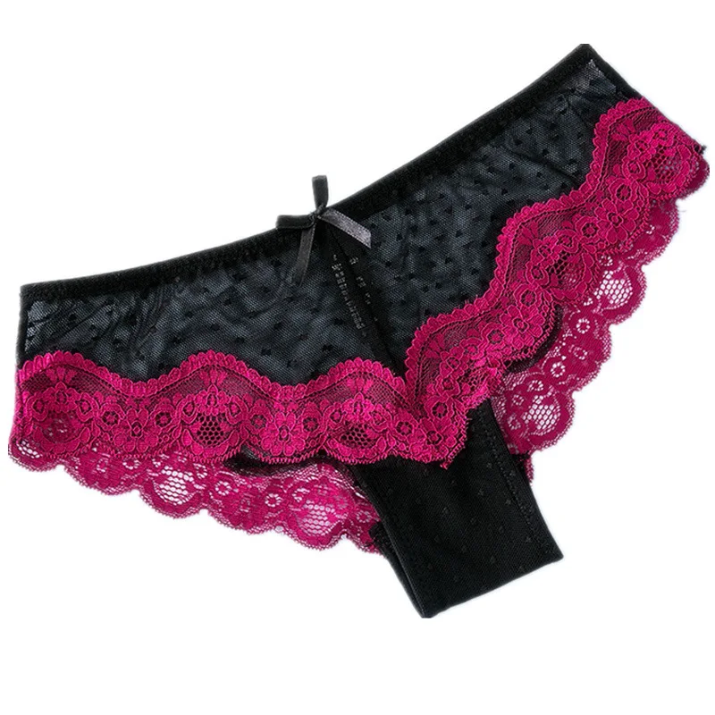 Transparent Mesh Seamless Women's Underwear Sexy Low-Waist Lace Panties Bow Buttocks Female Briefs Temptation Lingerie Tanga
Transparent Mesh Seamless Women's Underwear Sexy Low-Waist Lace Panties Bow Buttocks Female Briefs Temptation Lingerie Tanga