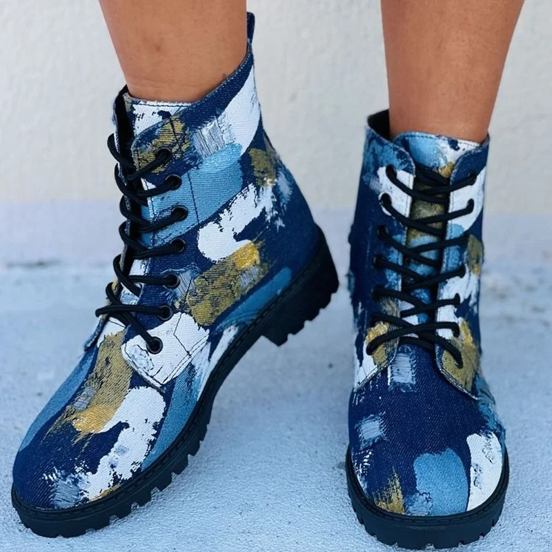 2021 Autumn New Trend British Style Women Martin Boots Canvas Cowboy Boots Fashion Camouflage Personalized Short Boots
2021 Autumn New Trend British Style Women Martin Boots Canvas Cowboy Boots Fashion Camouflage Personalized Short Boots
