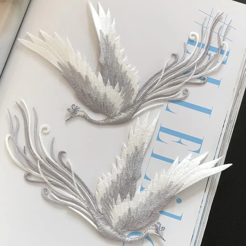 1Pair 17*12 Grey Embroidery Patches Clothing Applique Iron Phonexi Birds DIY Embroidered Stickers For Dress Desiger Pink Beige
1Pair 17*12 Grey Embroidery Patches Clothing Applique Iron Phonexi Birds DIY Embroidered Stickers For Dress Desiger Pink Beige