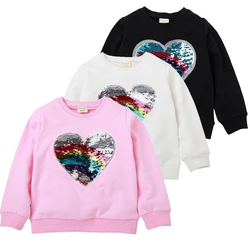 Girl Sequin Hoodies Children's Cotton Top Casual Big Girl Transform Sequin TShirt Long Sleeve Winter Autumn Baby Girl Clothes
Girl Sequin Hoodies Children's Cotton Top Casual Big Girl Transform Sequin TShirt Long Sleeve Winter Autumn Baby Girl Clothes