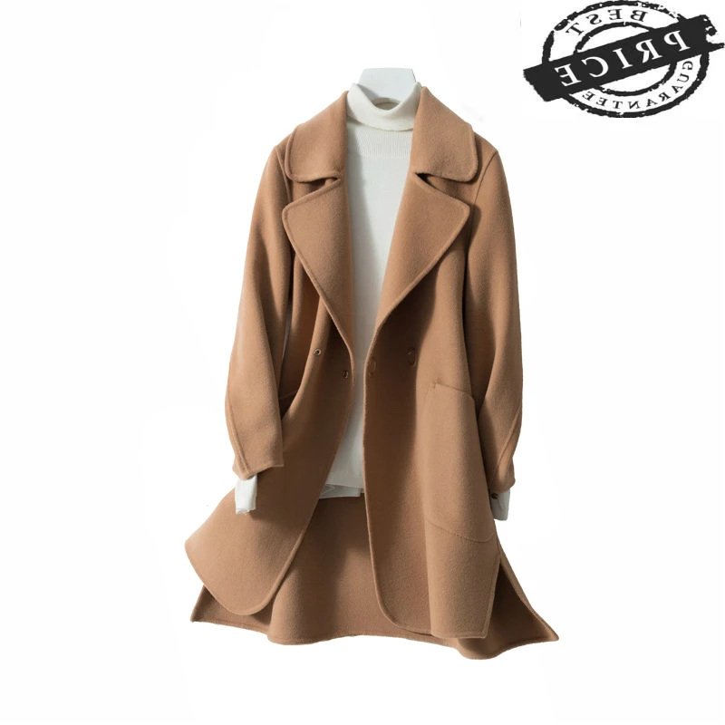 Winter 100% Autumn Wool Cashmere Coat Korean Sided Woolen Jacket Women Clothes 2021 Spring Long Overcoat LWL1510
Winter 100% Autumn Wool Cashmere Coat Korean Sided Woolen Jacket Women Clothes 2021 Spring Long Overcoat LWL1510