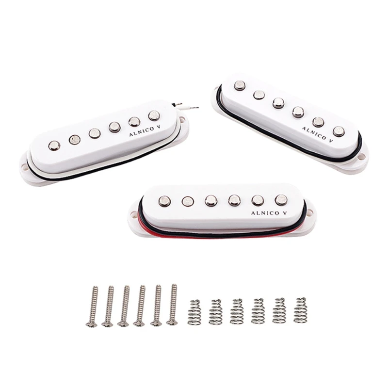 

Set of Humbuckers Neck/Middle/Bridge Pickups for strato-caster Electric Guitar Replacement Tool Set, White