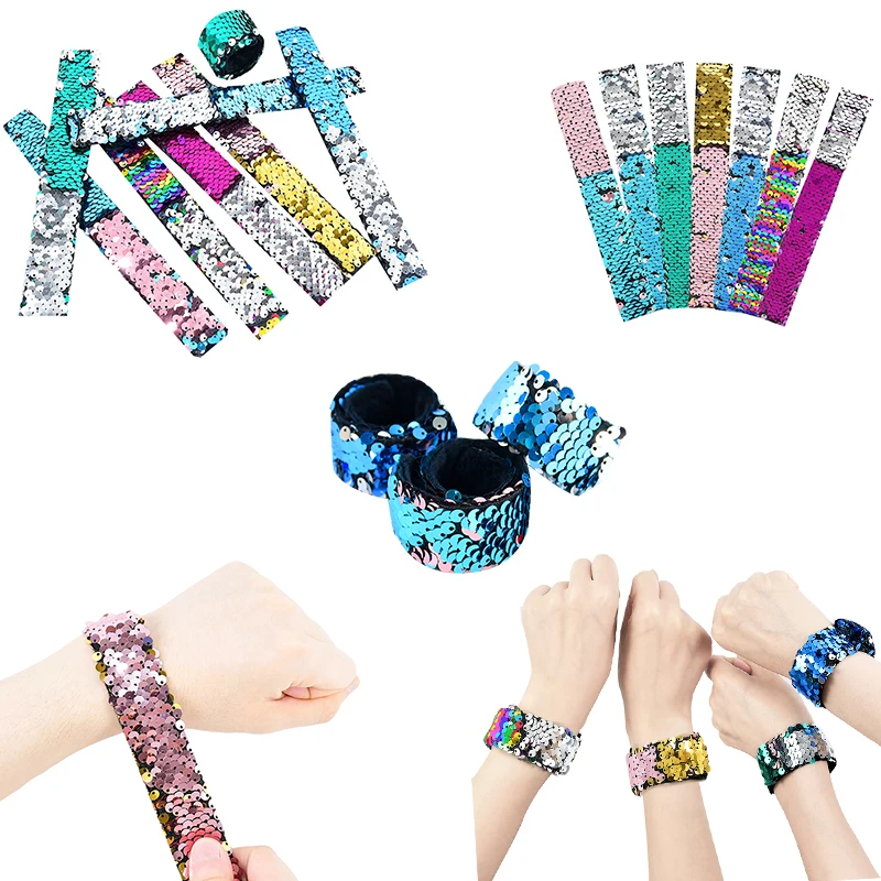 5pcs Sequins Mermaid Clap Circle Toys Girl Birthday Party Decor Gifts Bracelet Wristband The Little Mermaid Decorations Supplies
5pcs Sequins Mermaid Clap Circle Toys Girl Birthday Party Decor Gifts Bracelet Wristband The Little Mermaid Decorations Supplies