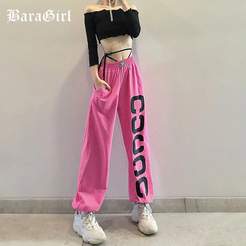 Lolita Kawaii Letter Printing Lace Up Hip Hop Pant Women Solid Casual Baggy High Waist Streetwear Elastic Sporty Lady G Trousers
Lolita Kawaii Letter Printing Lace Up Hip Hop Pant Women Solid Casual Baggy High Waist Streetwear Elastic Sporty Lady G Trousers