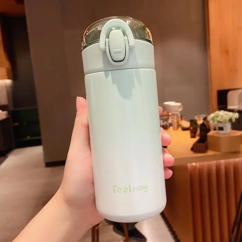 420ml Stainless Steel Water Bottle Vacuum Flask Cute Straw Thermos Student Portable Thermoses With DIY Stickers And Cup Rope
420ml Stainless Steel Water Bottle Vacuum Flask Cute Straw Thermos Student Portable Thermoses With DIY Stickers And Cup Rope