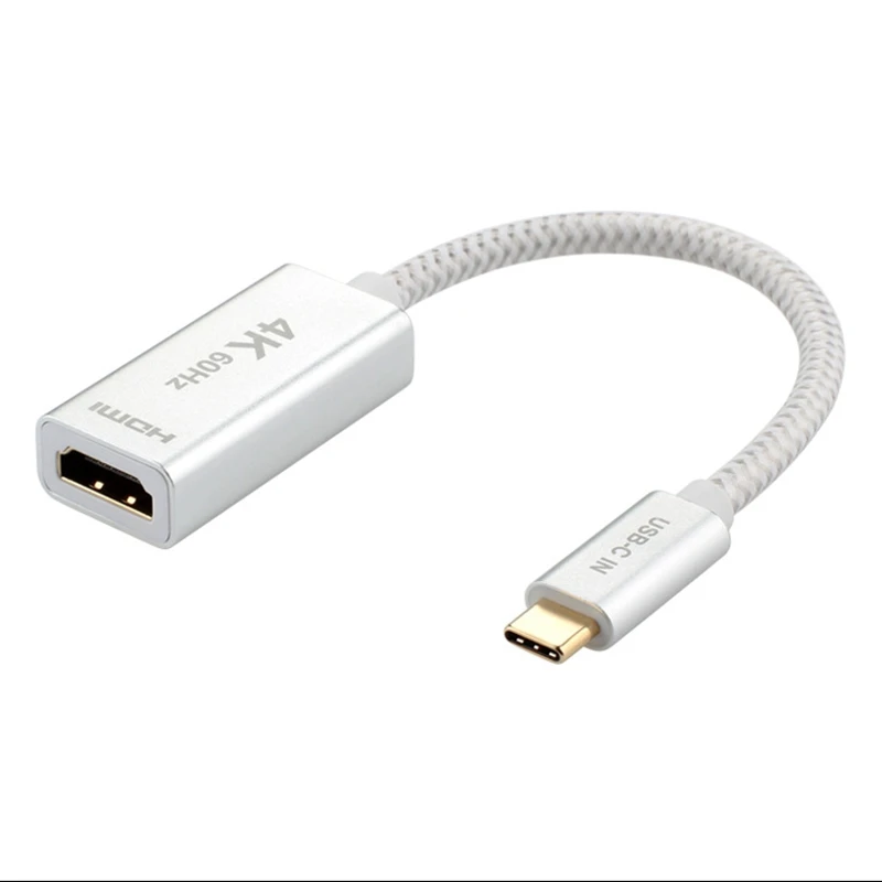 Адаптер USB C к HDMI (4K @ 60Hz) Type Thunderbolt 3 совместим с MacBook Pro 2019/2018/2017 Air/IPad 201|Дисплеи| |