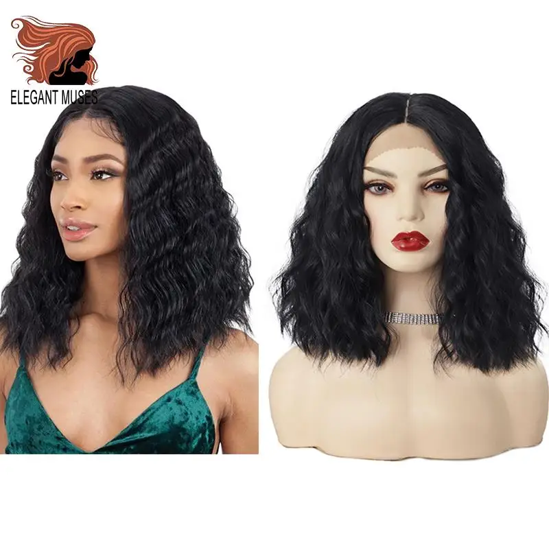 Synthetic Lace Wigs Water Wave Middle Part T Lace Wigs With Baby Hair For Women Natural Black Color
Synthetic Lace Wigs Water Wave Middle Part T Lace Wigs With Baby Hair For Women Natural Black Color