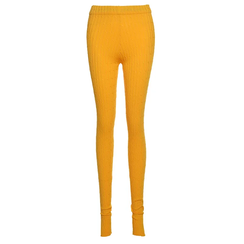 Knitting Twist Autumn Winter Women Pencil Woolen Pants Side Slit 2021 Skinny Casual Workout Solid Female Long Trousers Hot
Knitting Twist Autumn Winter Women Pencil Woolen Pants Side Slit 2021 Skinny Casual Workout Solid Female Long Trousers Hot