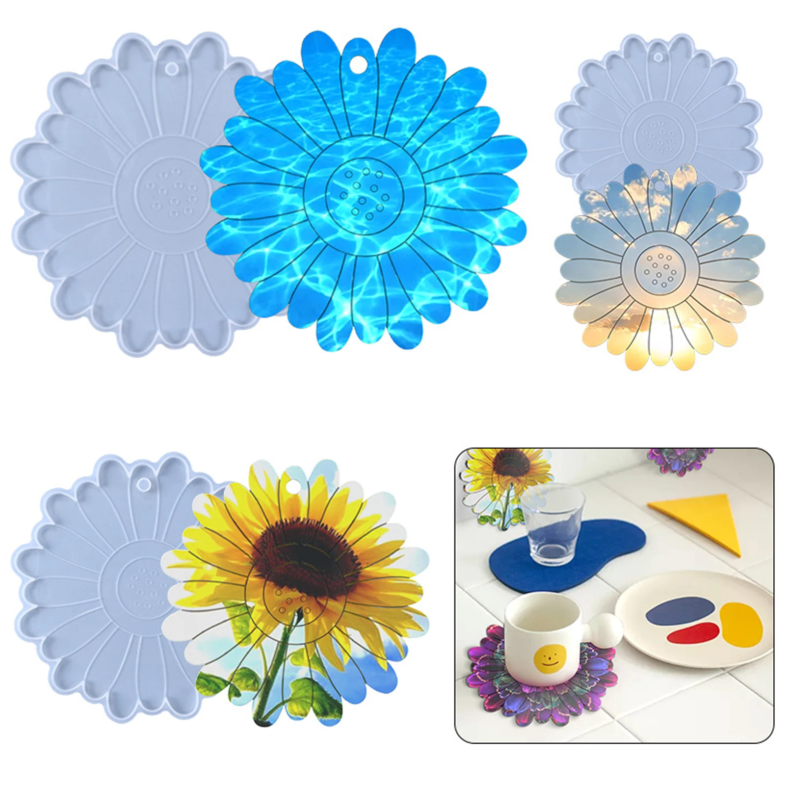 Silicone Resin Mold For Jewelry Making Coaster Flower White Epoxy Resin Mold Wine Glass Coffee Coaster Tray Crafts Jewelry Tools
Silicone Resin Mold For Jewelry Making Coaster Flower White Epoxy Resin Mold Wine Glass Coffee Coaster Tray Crafts Jewelry Tools