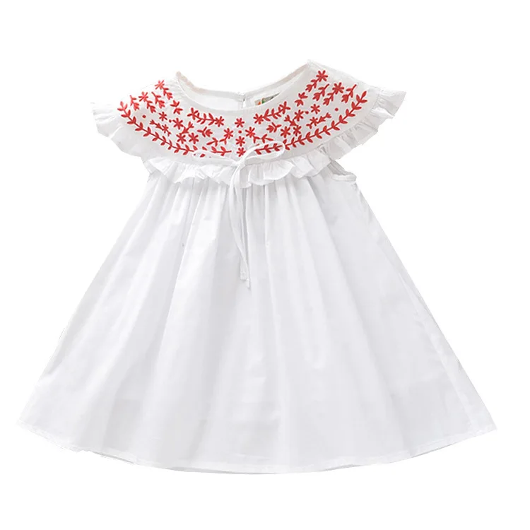 Girls Summer dress 2020 New Cotton White Sundress Embroidery Princess dresses Roupas infantis menina Age for 1-6years old
Girls Summer dress 2020 New Cotton White Sundress Embroidery Princess dresses Roupas infantis menina Age for 1-6years old