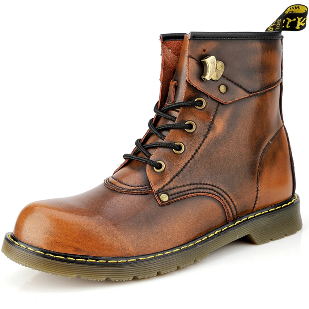 Men's Martin boots, big head leather boots, autumn and winter high-top outdoor tooling shoescowhide surface plus size short boes
Men's Martin boots, big head leather boots, autumn and winter high-top outdoor tooling shoescowhide surface plus size short boes