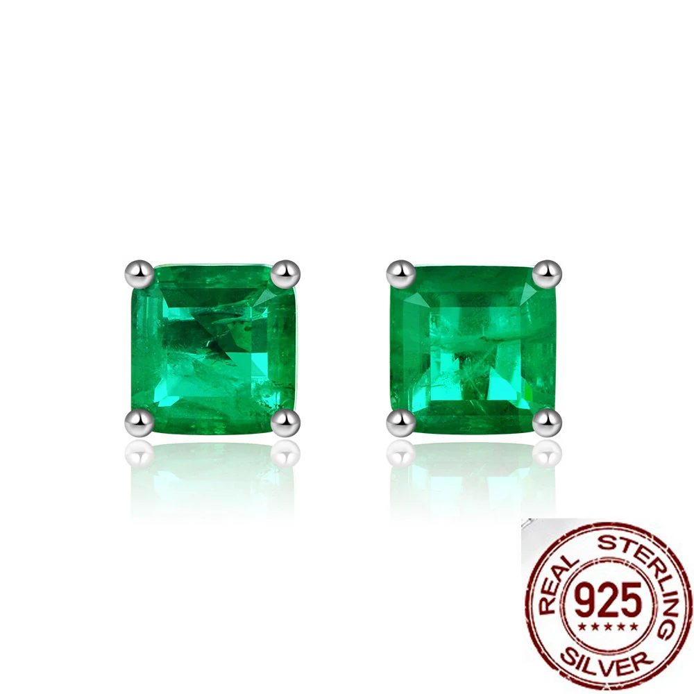 Princess Cut 2ct Emerald Gemstone Stud Earring 100% Real 925 sterling silver Jewelry Engagement Wedding Earrings for Women men
Princess Cut 2ct Emerald Gemstone Stud Earring 100% Real 925 sterling silver Jewelry Engagement Wedding Earrings for Women men