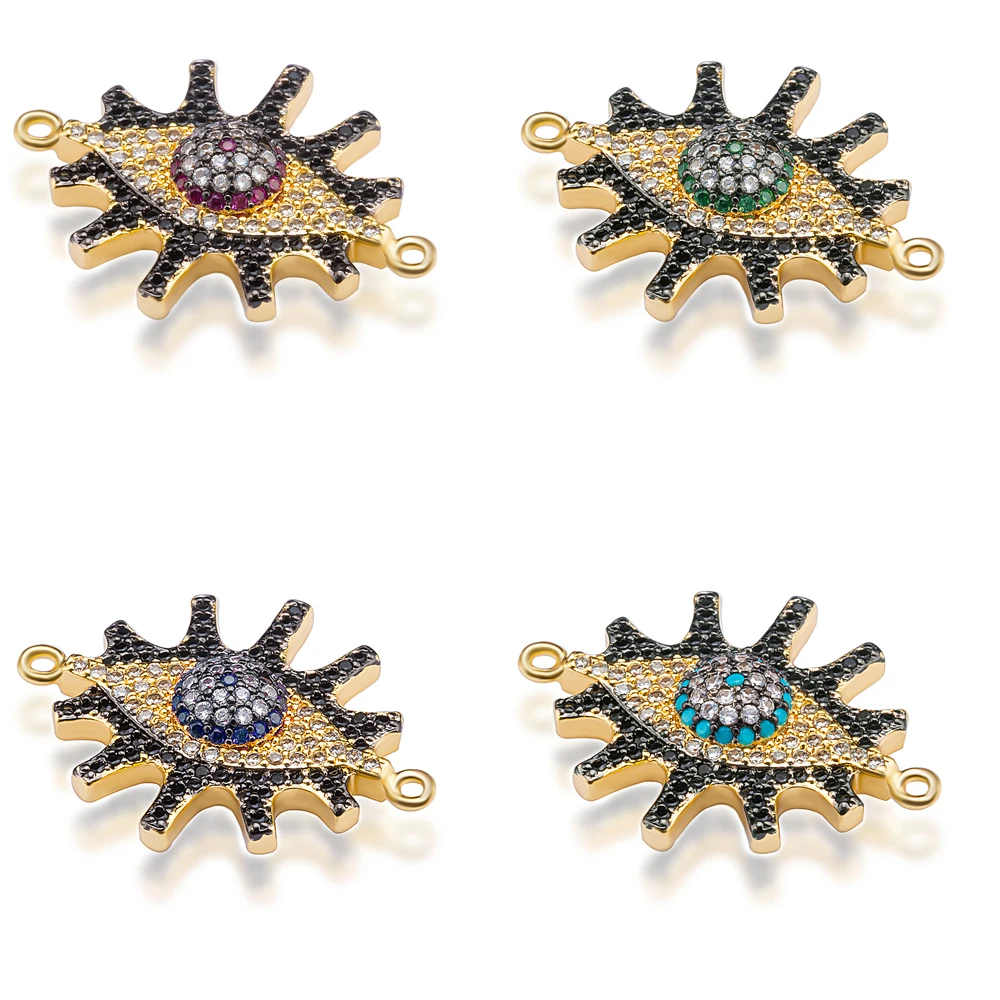 NEW Charm diy Evil Eye Colorful Zircon Jewelry Accessories Punk Style Bracelet Necklace Jewelry Wholesale
NEW Charm diy Evil Eye Colorful Zircon Jewelry Accessories Punk Style Bracelet Necklace Jewelry Wholesale