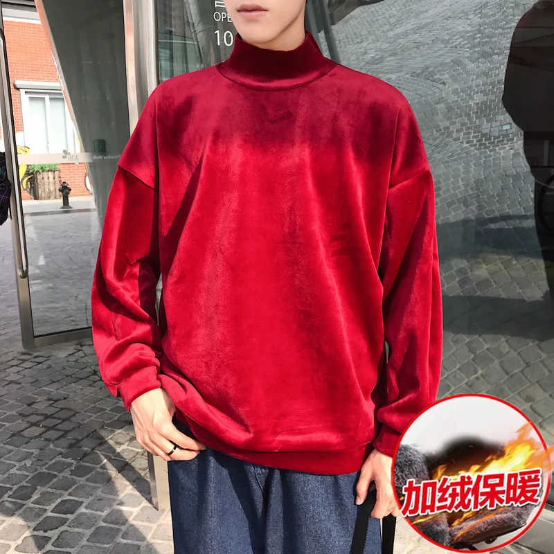 Зима 2021, модная трендовая Мужская рубашка с длинным рукавом и золотым бархатным плюшем в гонконгском стиле, с полувысоким воротником, Мужск...
Зима 2021, модная трендовая Мужская рубашка с длинным рукавом и золотым бархатным плюшем в гонконгском стиле, с полувысоким воротником, Мужск...