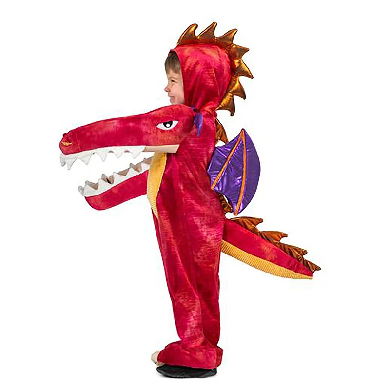 Fancy dragon jumpsuit for Halloween kids dinosaur cosplay costume Children Birthday party Charizard costume performance costume 
Fancy dragon jumpsuit for Halloween kids dinosaur cosplay costume Children Birthday party Charizard costume performance costume