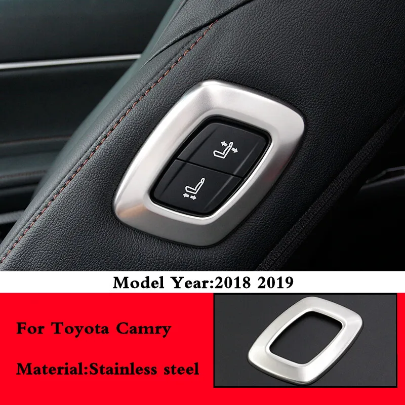 For Toyota Camry 2018 2019 Copilot Seat Adjustment Switch Button Panel Cover Trim Decoration Sticker Stainless Steel Accessories
For Toyota Camry 2018 2019 Copilot Seat Adjustment Switch Button Panel Cover Trim Decoration Sticker Stainless Steel Accessories