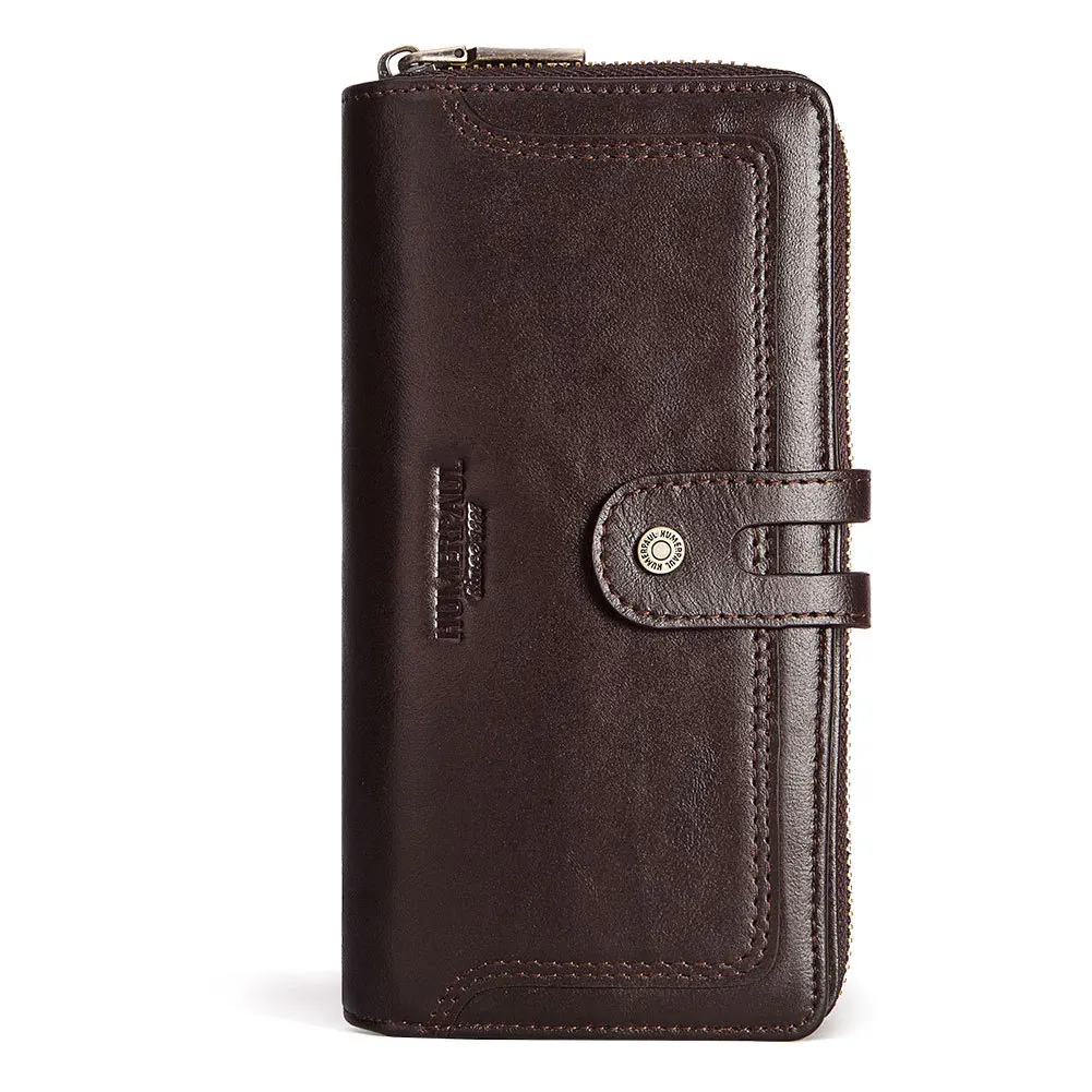 Brand Genuine Leather Men's Wallet with Zipper Vintage Large Long Male Wristlet Clutch Bag Money Purse Card Holder Coin Pocket
Brand Genuine Leather Men's Wallet with Zipper Vintage Large Long Male Wristlet Clutch Bag Money Purse Card Holder Coin Pocket