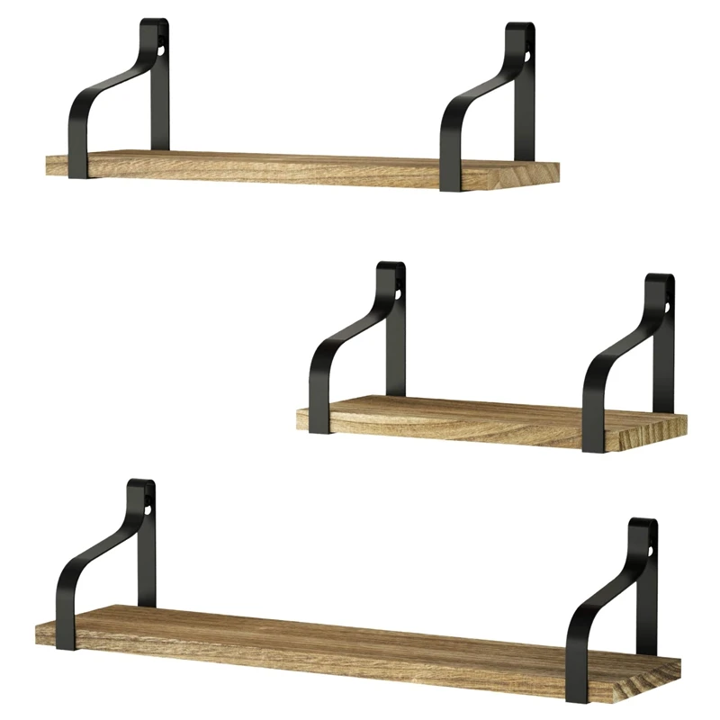 SHGO HOT-3 Piece Floating Shelf Wall Hanging, Wooden Wall Storage Shelf, Wall-Mounted Storage Rack Shelf, Suitable for Bedroom,
SHGO HOT-3 Piece Floating Shelf Wall Hanging, Wooden Wall Storage Shelf, Wall-Mounted Storage Rack Shelf, Suitable for Bedroom,
