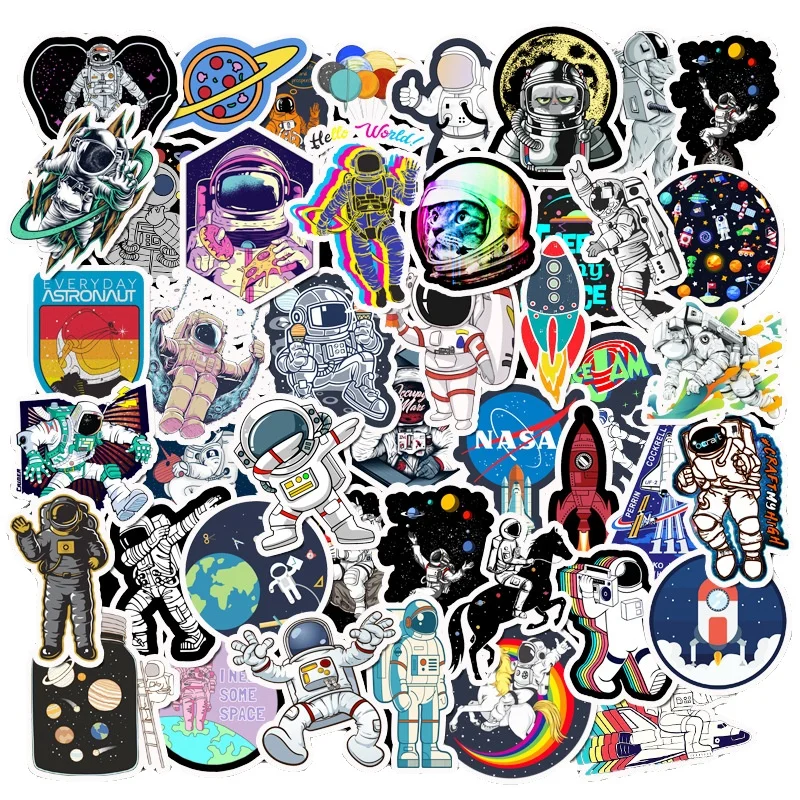 50pcs/Pack Astronaut Space Station Cartoon Stickers Moon Rocket Galaxy Series Graffiti Poster Stickers Luggage Bags Waterproof
50pcs/Pack Astronaut Space Station Cartoon Stickers Moon Rocket Galaxy Series Graffiti Poster Stickers Luggage Bags Waterproof