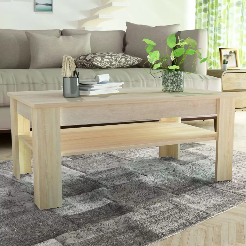 New Coffee Table Modern Oak Chipboard Wood Table for Living Room Household Furniture Side Table with 1 Drawer White 110x65x48cm
New Coffee Table Modern Oak Chipboard Wood Table for Living Room Household Furniture Side Table with 1 Drawer White 110x65x48cm